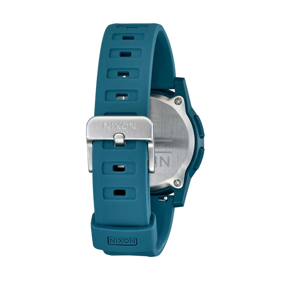 Nixon Disk Digital Watch Men's OS Oceanic Geometric Case Silicon Band SGN1784